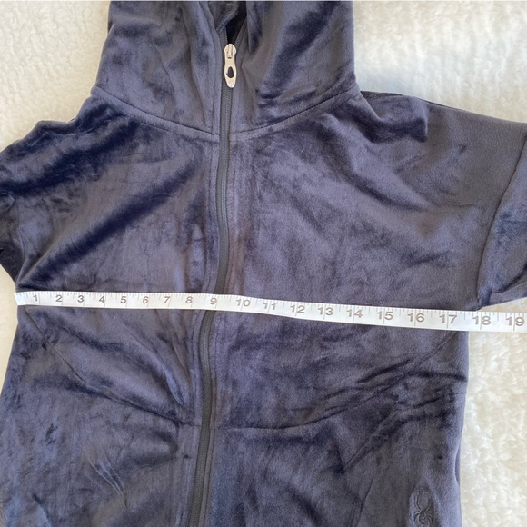 Spyder Women's Full Zip Front Velour Fleece Jacket, Black, Size S,M,XL - Picture 15 of 15
